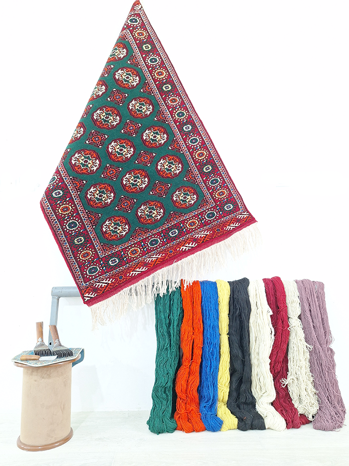 قیمت فرش ترکمن طرح اصیل ماری گل